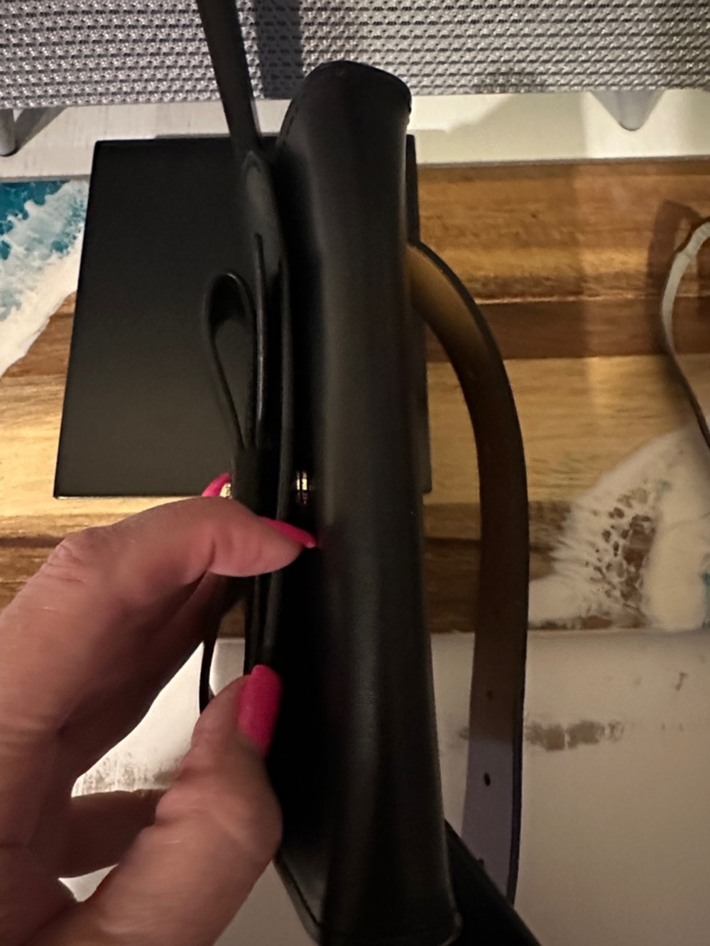 kate spade Black Belt Bag Bow-Accent Crossbody Bag - Picture 4 of 5